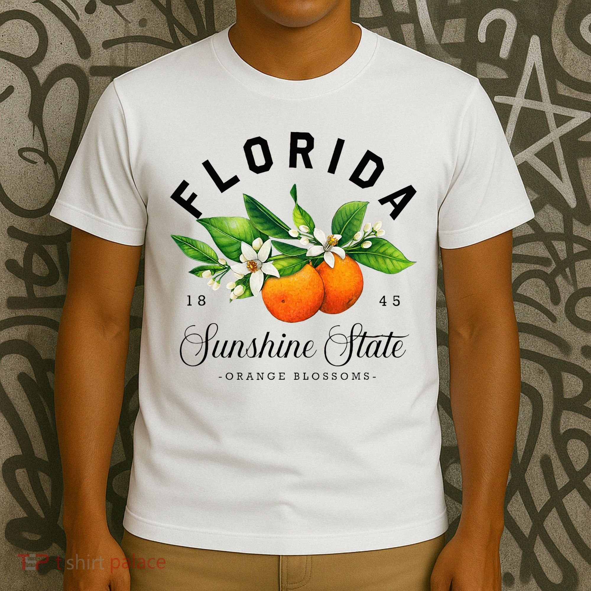 Florida Watercolor Orange Blossoms T-Shirt