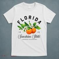 Florida Watercolor Orange Blossoms T-Shirt thumb 5