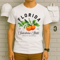 Florida Watercolor Orange Blossoms T-Shirt thumb 6
