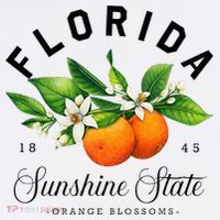 Florida Watercolor Orange Blossoms T-Shirt thumb 7
