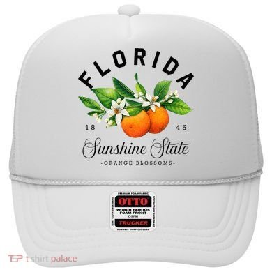 Florida Watercolor Orange Blossoms Hat