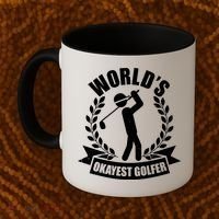 Funny Worlds Okayest Golfer Coffee Mug thumb 2