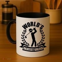 Funny Worlds Okayest Golfer Coffee Mug thumb 4