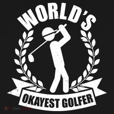 Funny Worlds Okayest Golfer Women's Hoodie