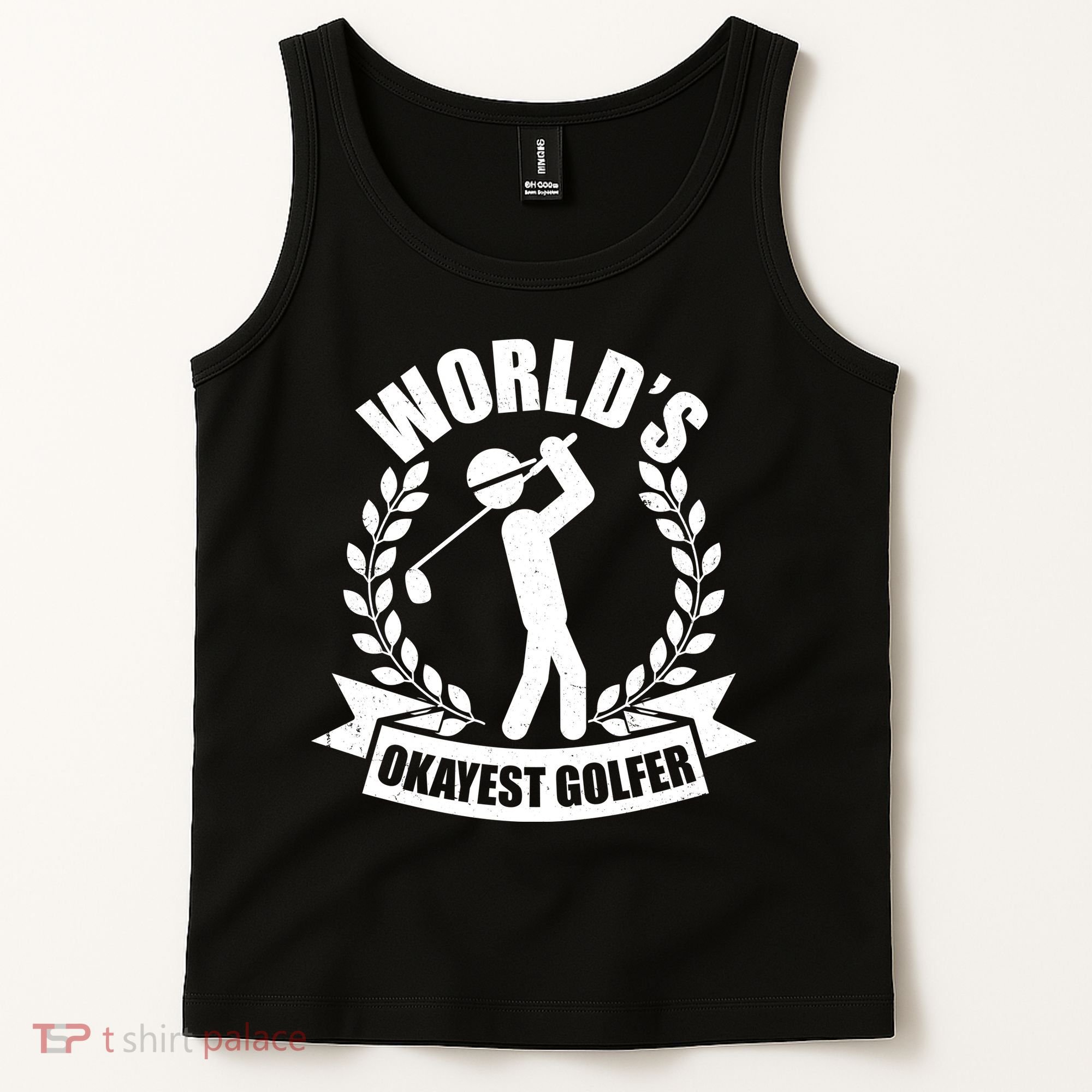 Funny Worlds Okayest Golfer Tank Top