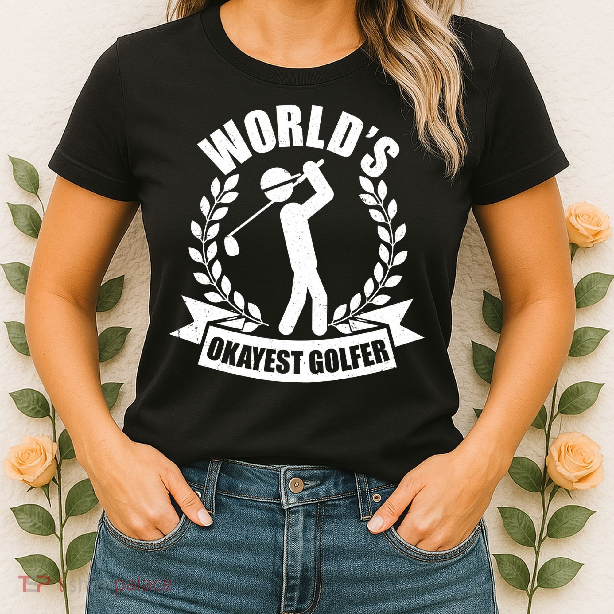 Funny Worlds Okayest Golfer Women's T-Shirt