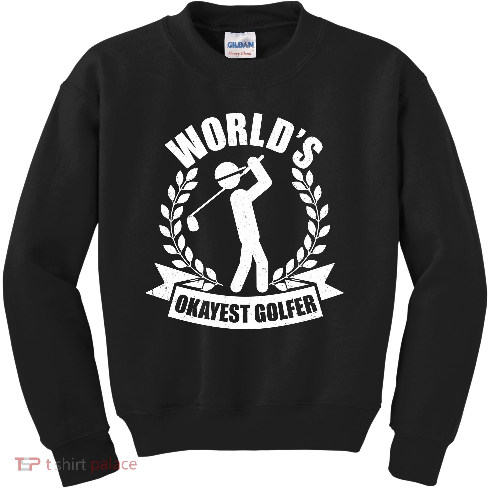 Funny Worlds Okayest Golfer Kids Sweatshirt