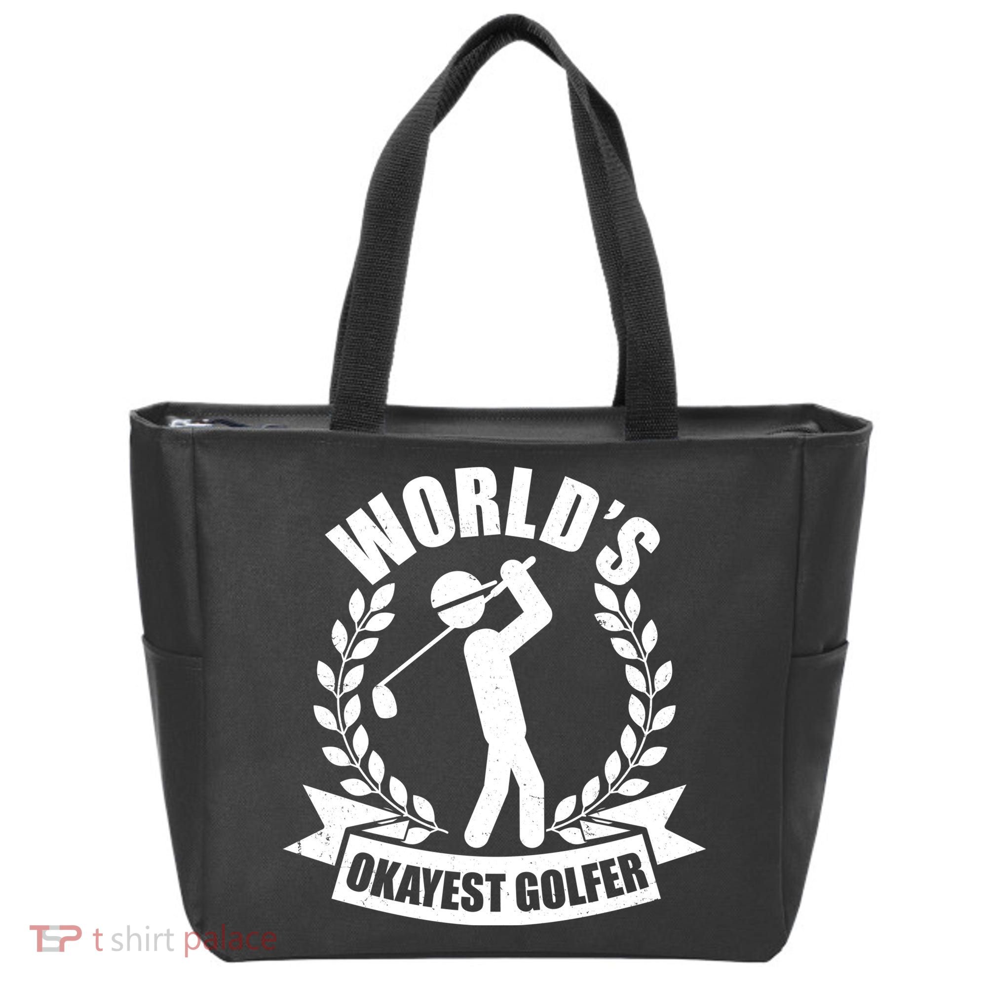 Funny Worlds Okayest Golfer Tote Bag