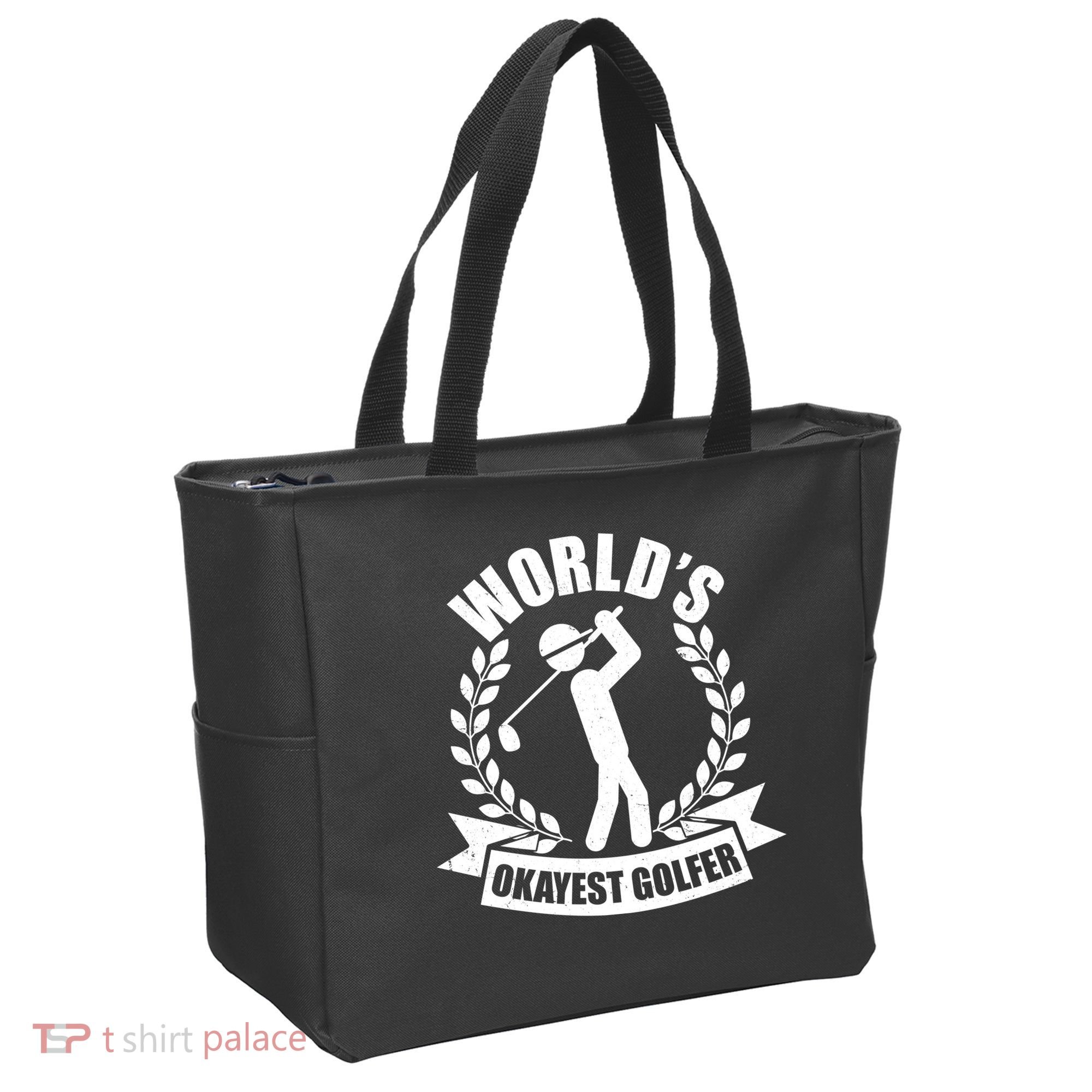 Funny Worlds Okayest Golfer Tote Bag