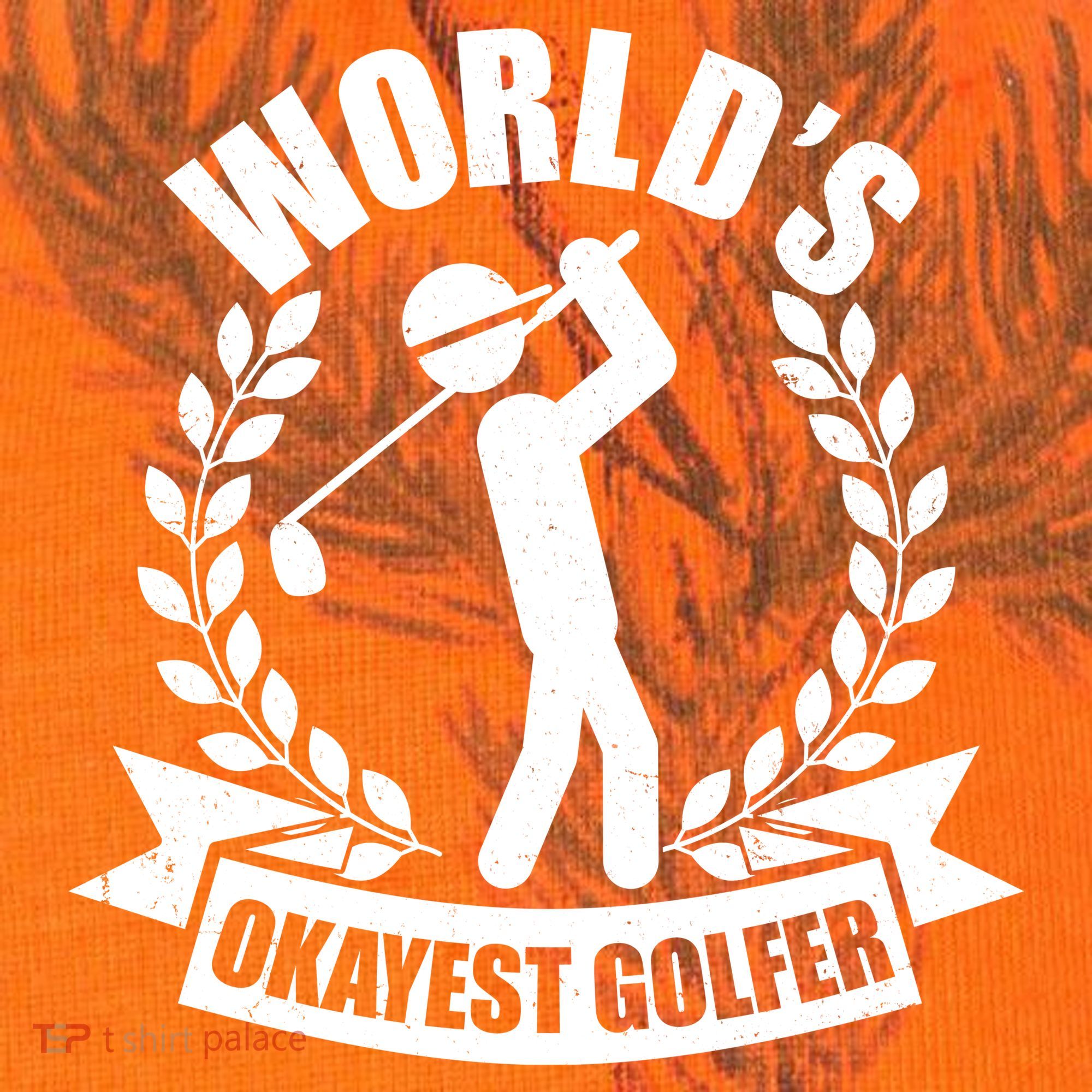 Funny Worlds Okayest Golfer Kati Licensed 12" Camo Cuffed Beanie