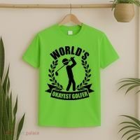 Funny Worlds Okayest Golfer T-Shirt thumb 2