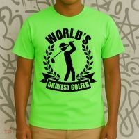 Funny Worlds Okayest Golfer T-Shirt thumb 3