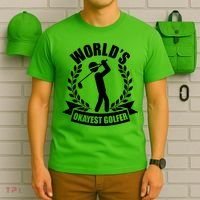 Funny Worlds Okayest Golfer T-Shirt thumb 6