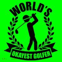 Funny Worlds Okayest Golfer Mousepad thumb 1