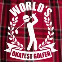 Funny Worlds Okayest Golfer Women's Flannel Plaid Pajama Pants thumb 2