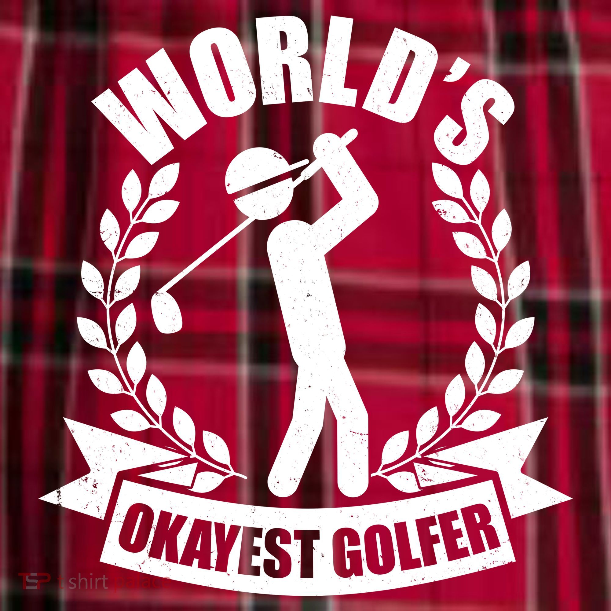 Funny Worlds Okayest Golfer Women's Flannel Plaid Pajama Pants