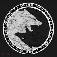 Fenrir Wolf Of Odin With Norse Runes Distressed Great Gift Women's Hoodie thumb 2