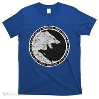 Fenrir Wolf Of Odin With Norse Runes Distressed Great Gift T-Shirt thumb 0