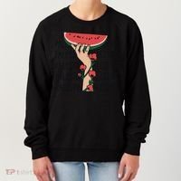 Floral Watermelon Palestine Watermelon Women's Sweatshirt thumb 0