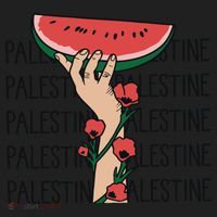 Floral Watermelon Palestine Watermelon Women's Sweatshirt thumb 2
