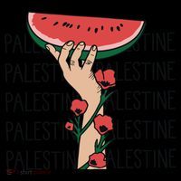 Floral Watermelon Palestine Watermelon Backpack thumb 2