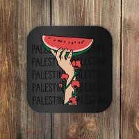 Floral Watermelon Palestine Watermelon Coaster thumb 0