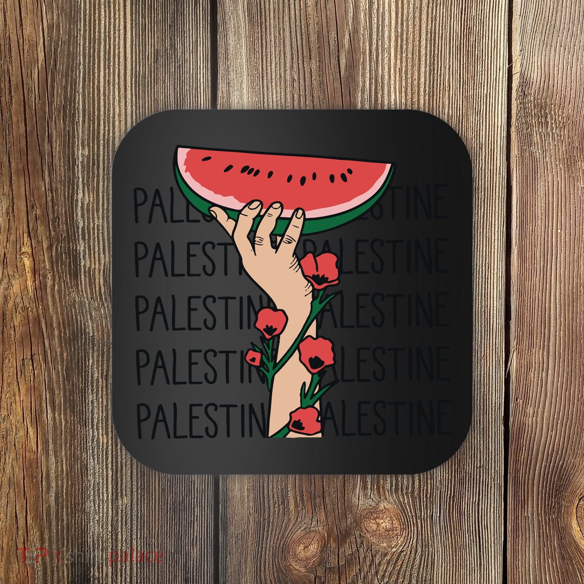 Floral Watermelon Palestine Watermelon Coaster
