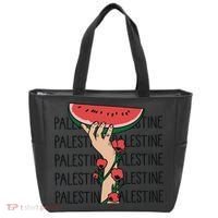 Floral Watermelon Palestine Watermelon Tote Bag thumb 0