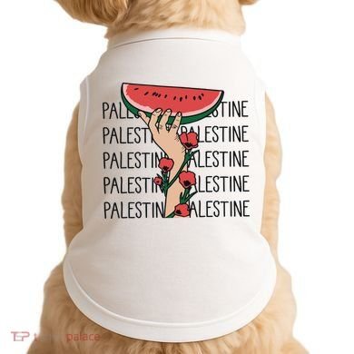 Floral Watermelon Palestine Watermelon Doggie Tank