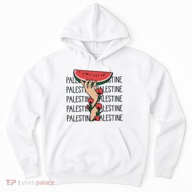 Floral Watermelon Palestine Watermelon Hoodie