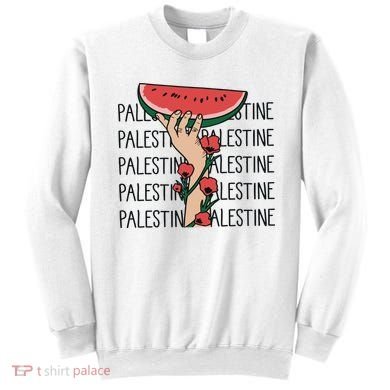 Floral Watermelon Palestine Watermelon Sweatshirt