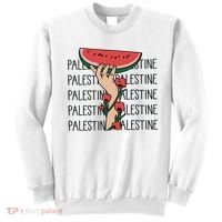 Floral Watermelon Palestine Watermelon Sweatshirt thumb 0