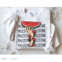 Floral Watermelon Palestine Watermelon Sweatshirt thumb 2