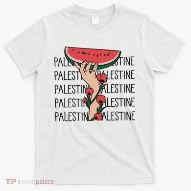 Floral Watermelon Palestine Watermelon T-Shirt