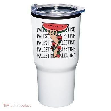 Floral Watermelon Palestine Watermelon Tumbler