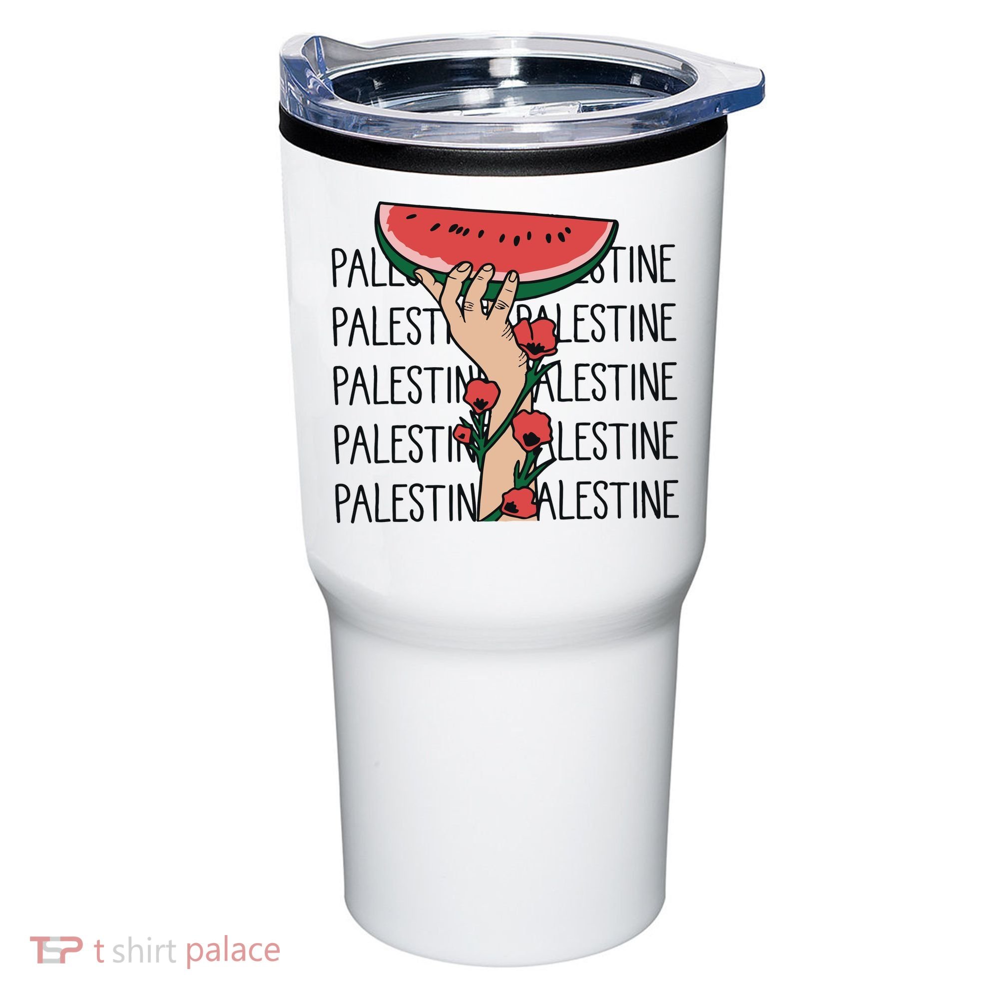 Floral Watermelon Palestine Watermelon Tumbler