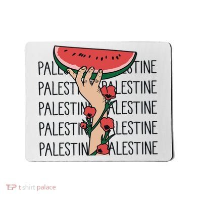Floral Watermelon Palestine Watermelon Mousepad