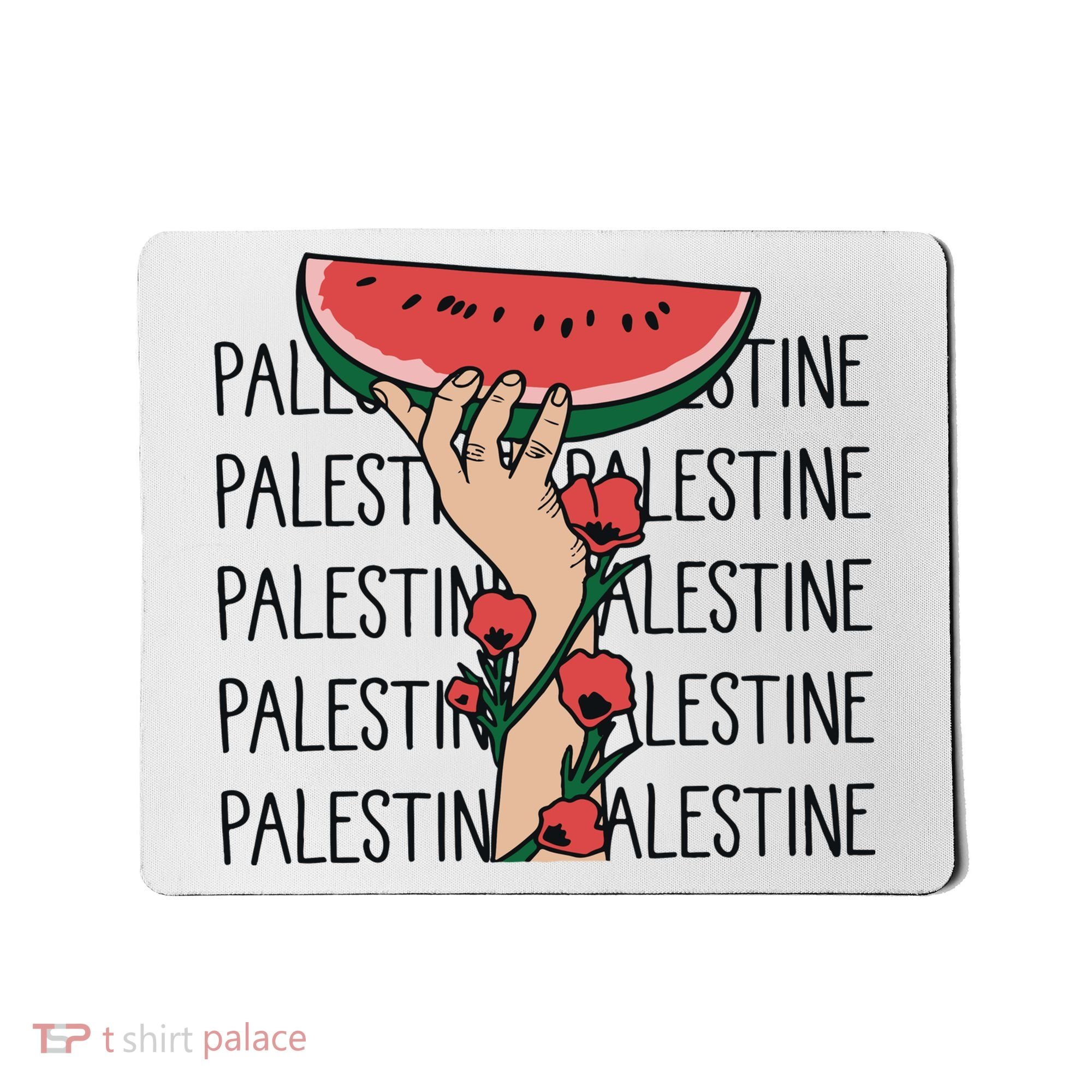 Floral Watermelon Palestine Watermelon Mousepad