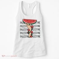 Floral Watermelon Palestine Watermelon Women's Tank Top thumb 0