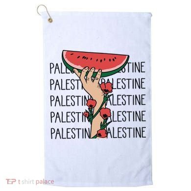 Floral Watermelon Palestine Watermelon Golf Towel