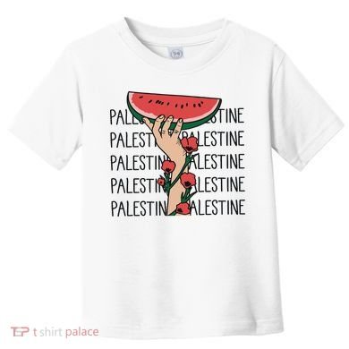 Floral Watermelon Palestine Watermelon Toddler T-Shirt