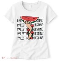 Floral Watermelon Palestine Watermelon Women's T-Shirt thumb 0