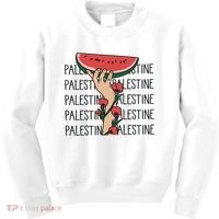 Floral Watermelon Palestine Watermelon Kids Sweatshirt thumb 0