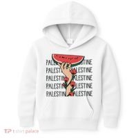 Floral Watermelon Palestine Watermelon Kids Hoodie thumb 0
