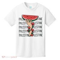Floral Watermelon Palestine Watermelon Kids T-Shirt thumb 0