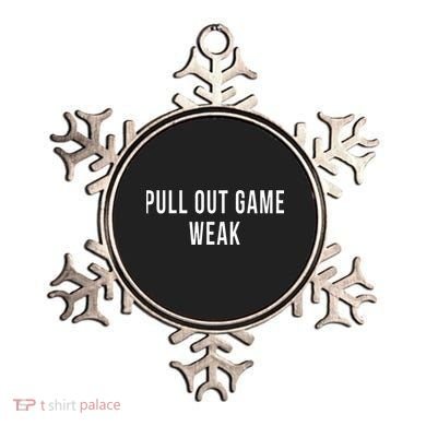 Funny Weak Pullout Game Pull Out New Dad Father Fathers Day Ornament