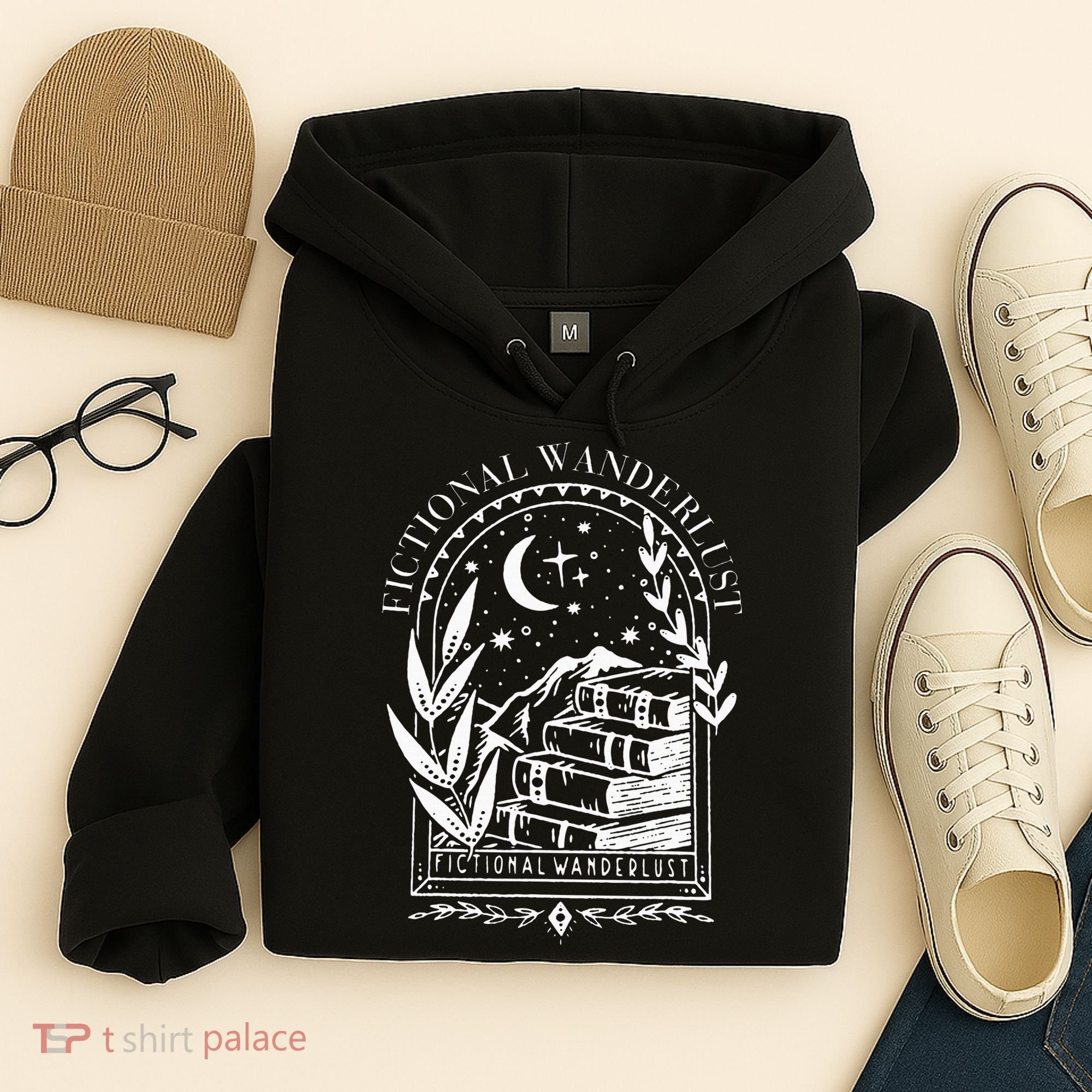 Fictional Wanderlust Poet Literary Mystical Hoodie