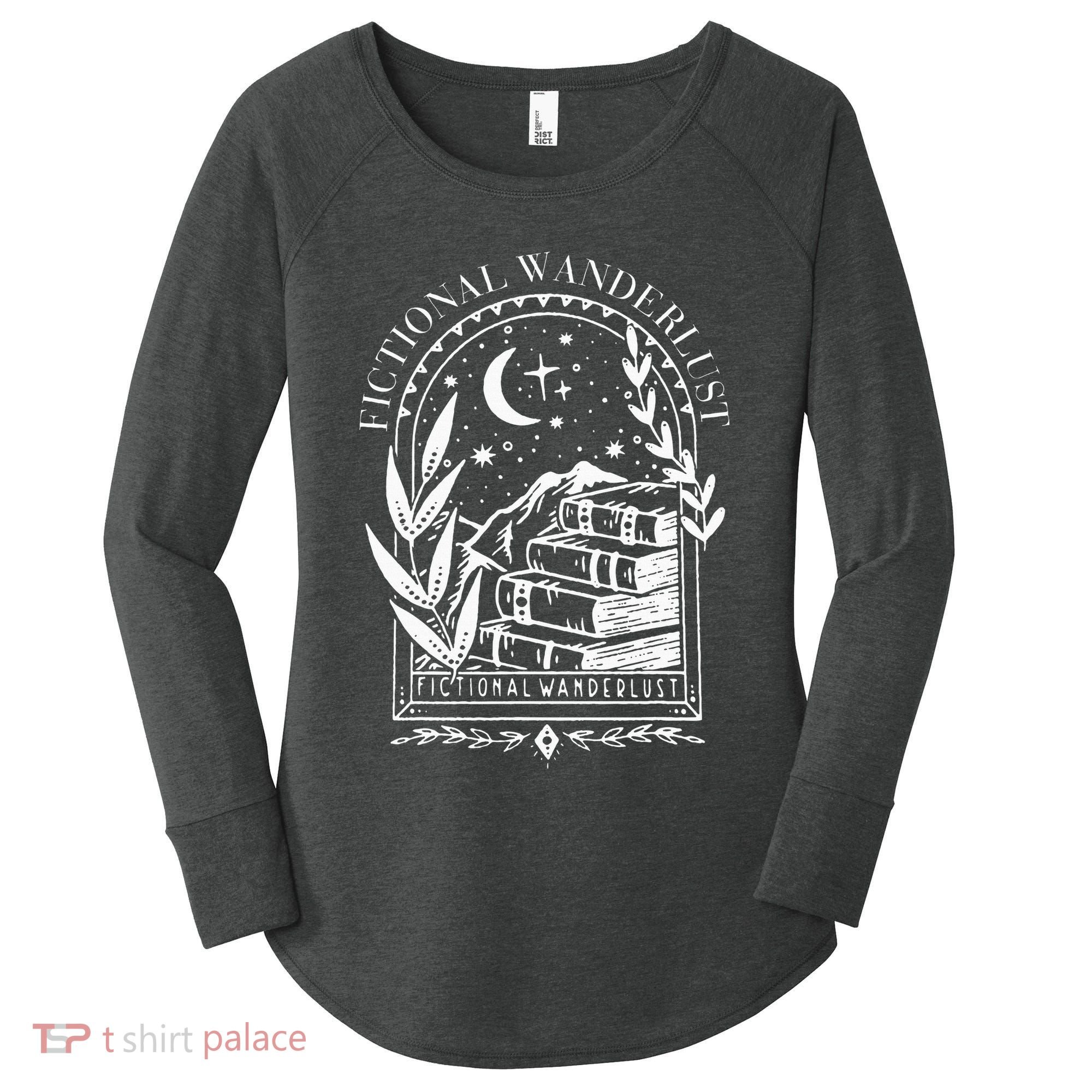 Fictional Wanderlust Poet Literary Mystical Women's Perfect Tri Tunic Long Sleeve Shirt