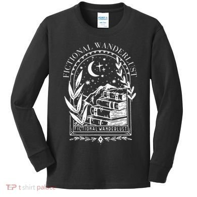 Fictional Wanderlust Poet Literary Mystical Kids Long Sleeve Shirt