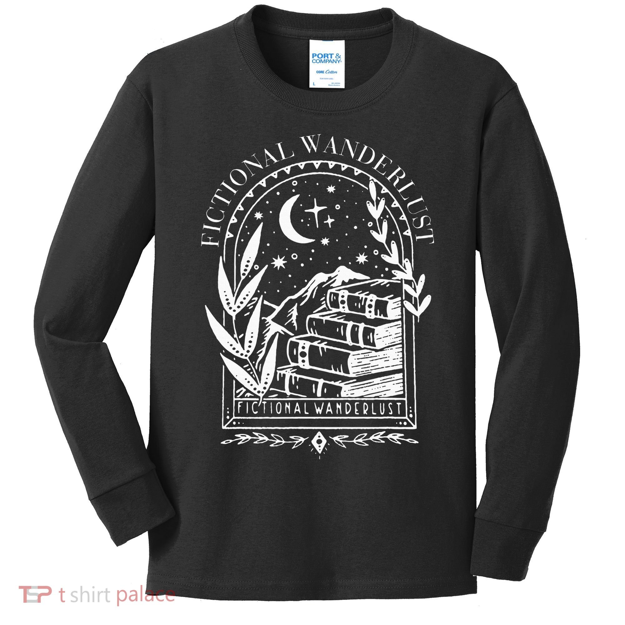 Fictional Wanderlust Poet Literary Mystical Kids Long Sleeve Shirt